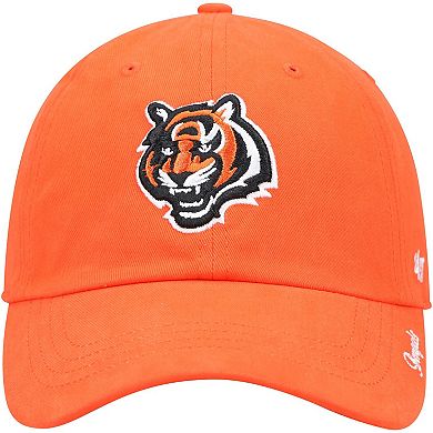 Women's '47 Orange Cincinnati Bengals Miata Clean Up Secondary Logo Adjustable Hat