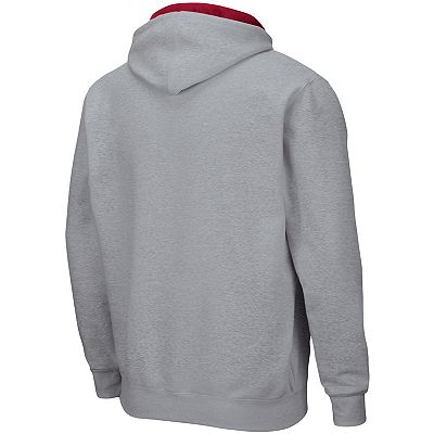 Men's Colosseum Heathered Gray Stanford Cardinal Arch & Logo 3.0