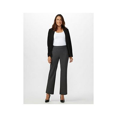 DressBarn Women's Roz & Ali Secret Agent Pull On Tummy Control Pants - Tall Length