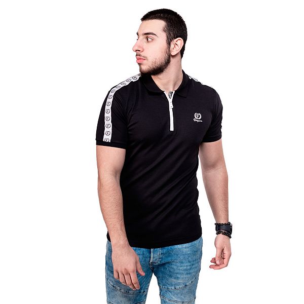 Kohls black 2024 polo shirt