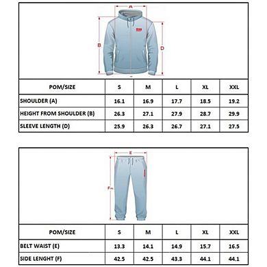 Grey Melange/Black Mens Tracksuit