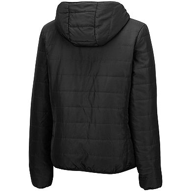 Women's Colosseum Black Army Black Knights Arianna Full-Zip Puffer Jacket