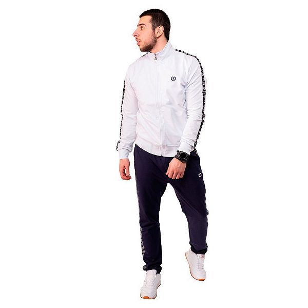 White/Navy Mens Tracksuit