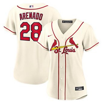 Women's Nike Nolan Arenado Cream St. Louis Cardinals Alternate Replica Player Jersey