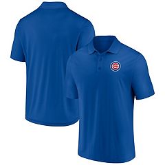 Men's Nike Silver/Royal Chicago Cubs Team Baseline Striped Performance Polo Size: Extra Large