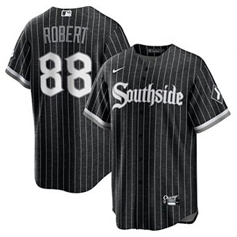 Men's Nike Luis Robert Black Chicago White Sox City Connect Replica Player Jersey