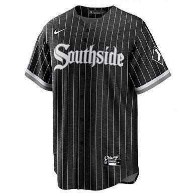 Men's Nike Luis Robert Black Chicago White Sox City Connect Replica Player Jersey