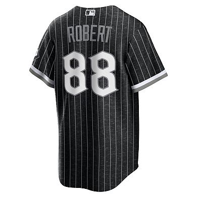 Men's Nike Luis Robert Black Chicago White Sox City Connect Replica Player Jersey