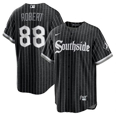 Men's Nike Luis Robert Black Chicago White Sox City Connect Replica Player Jersey