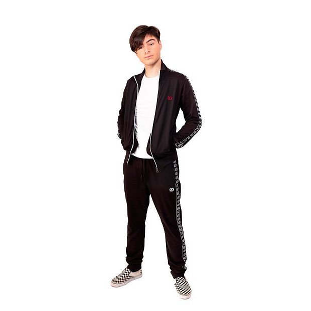 Black Black Mens Tracksuit