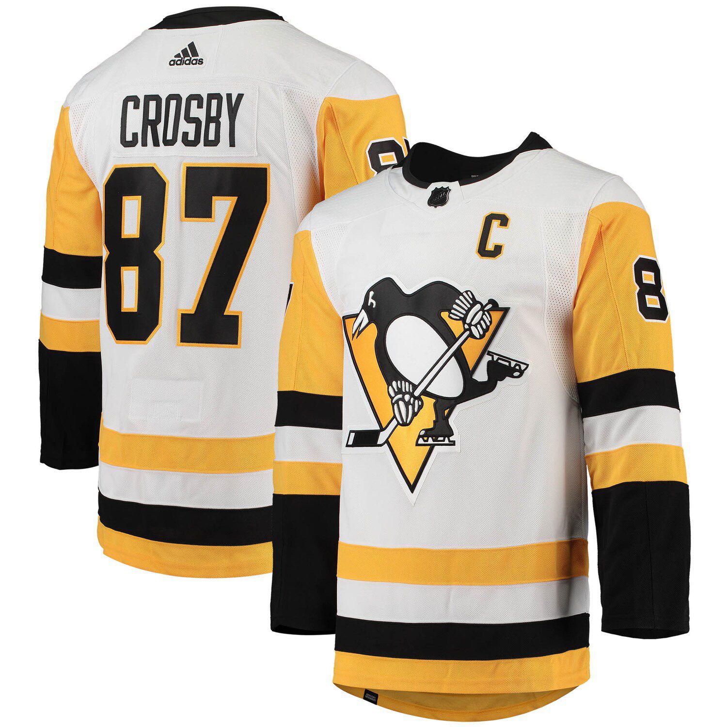 Pittsburgh Penguins Fanatics Branded Iconic Name & Number Graphic T-Shirt -  Sidney Crosby 87 - Mens