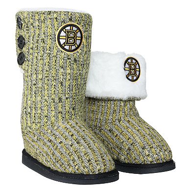 Women's FOCO Boston Bruins Color Blend Button Boots