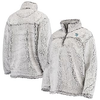Women's G-III 4Her by Carl Banks Gray Seattle Kraken Sherpa Quarter-Zip Jacket