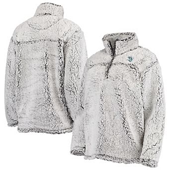 Women's G-III 4Her by Carl Banks Gray Seattle Kraken Sherpa Quarter-Zip Jacket