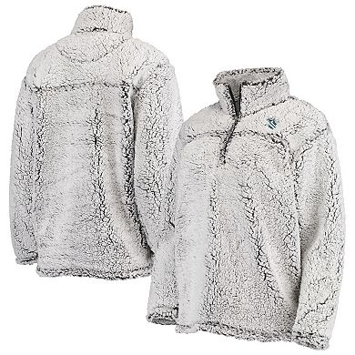 Women's G-III 4Her by Carl Banks Gray Seattle Kraken Sherpa Quarter-Zip Jacket