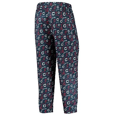 Men's FOCO Navy Cleveland Indians Cooperstown Collection Repeat Pajama Pants