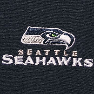 Men's Dunbrooke College Navy/Neon Green Seattle Seahawks Big & Tall Alpha Full-Zip Hoodie Jacket