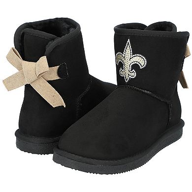 Girls Youth Cuce New Orleans Saints Low Team Ribbon Boots