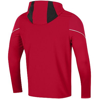 Men's Under Armour Red Texas Tech Red Raiders 2021 Sideline Warm-Up Full-Zip Hoodie