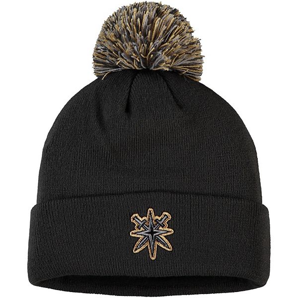 Men's Adidas Gray Gold Vegas Golden Knights Locker Room Cuffed Knit Hat 