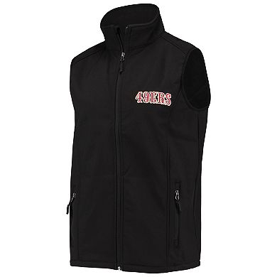 Men's Dunbrooke Black San Francisco 49ers Circle Archer Softshell Full-Zip Vest