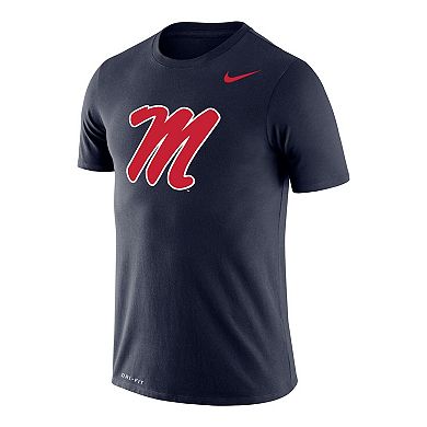 Men's Nike Navy Ole Miss Rebels School Logo Legend Performance T-Shirt