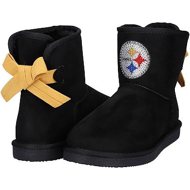 Girls Youth Cuce Pittsburgh Steelers Low Team Ribbon Boots