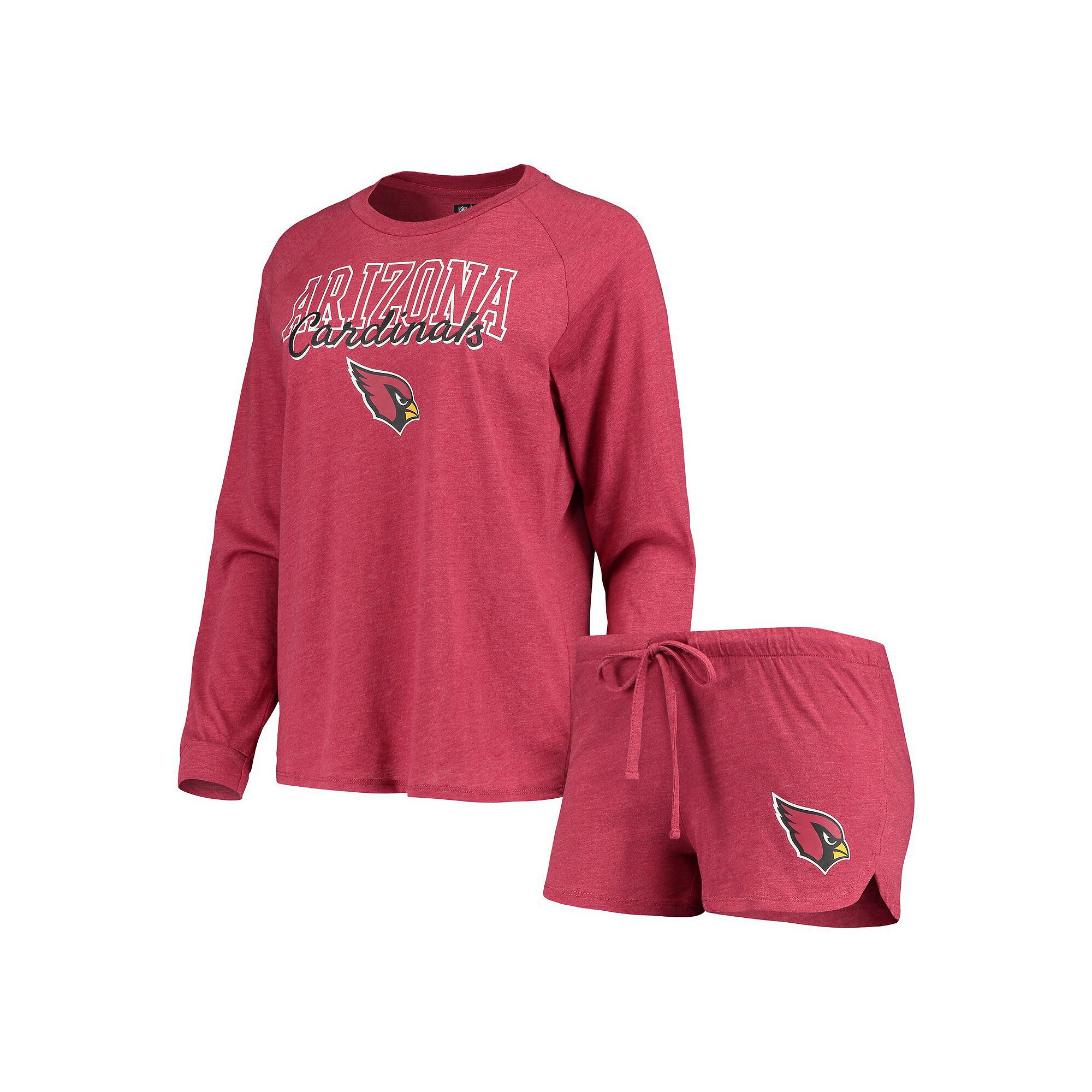 Womens Concepts Sport Cardinal Arizona Cardinals Meter Knit Long Sleeve Ra