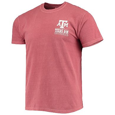 Men's Maroon Texas A&M Aggies Comfort Colors Campus Team Icon T-Shirt
