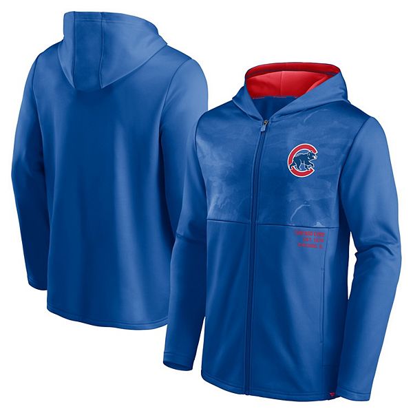 Men's Fanatics Branded Royal Chicago Cubs Primary Logo Full-Zip Hoodie
