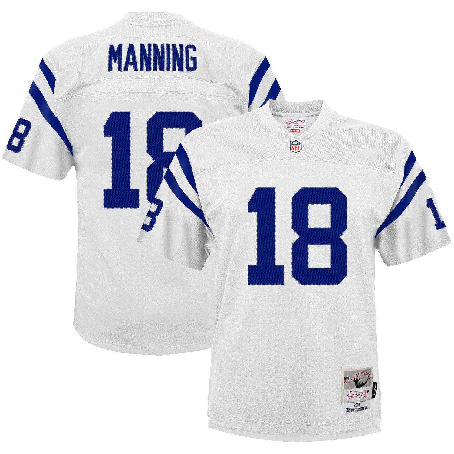 Men's Mitchell & Ness Peyton Manning Navy Denver Broncos Legacy Replica  Jersey