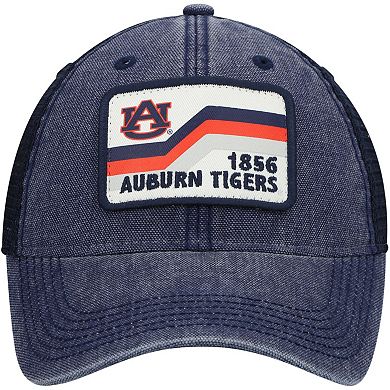 Men's Navy Auburn Tigers Sun & Bars Dashboard Trucker Snapback Hat