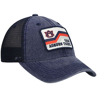 Men's Navy Auburn Tigers Sun & Bars Dashboard Trucker Snapback Hat