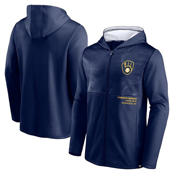 FANATICS Men's Fanatics Branded Navy Milwaukee Brewers Hands Down Polo