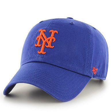 Youth '47 Royal New York Mets Team Logo Clean Up Adjustable Hat