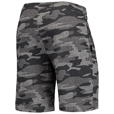 Men's Concepts Sport Charcoal/Gray Iowa Hawkeyes Camo Backup Terry Jam Lounge Shorts