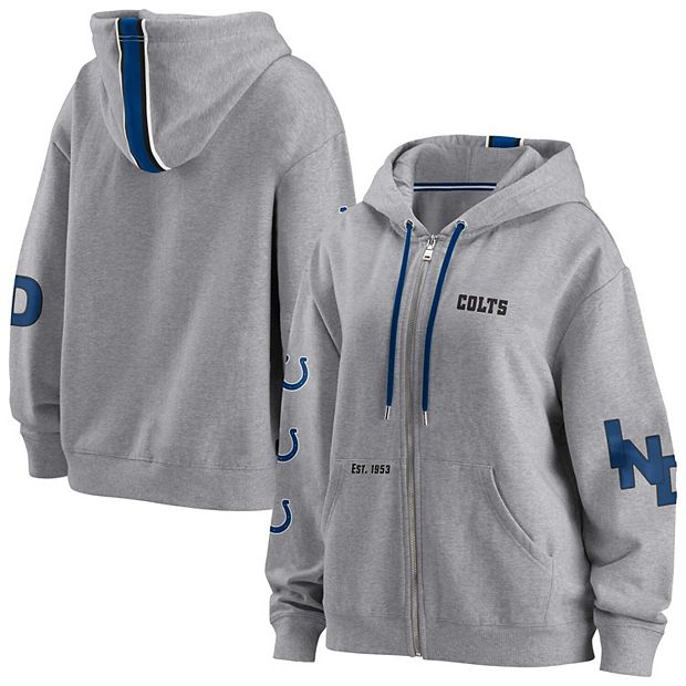 Women's WEAR by Erin Andrews Gray Indianapolis Colts Full-Zip