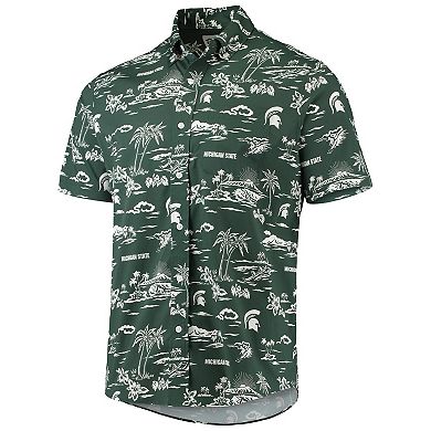 Men's Reyn Spooner Green Michigan State Spartans Classic Button-Down Shirt