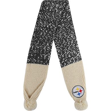 FOCO Pittsburgh Steelers Confetti Scarf with Pom