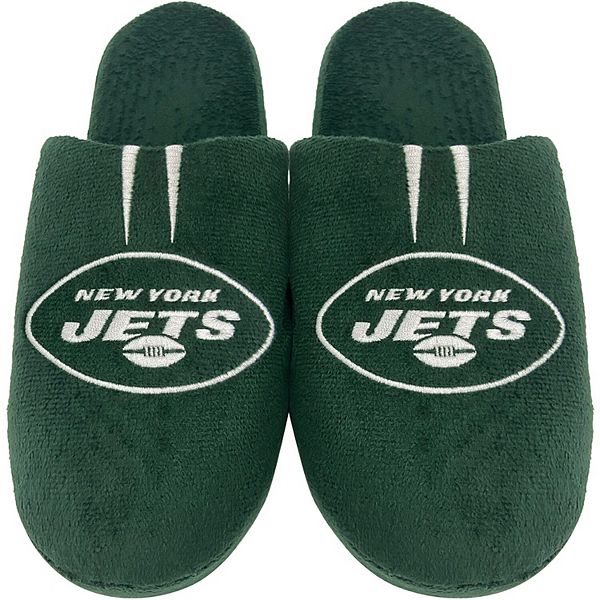 Men's FOCO New York Jets Striped Team Slippers