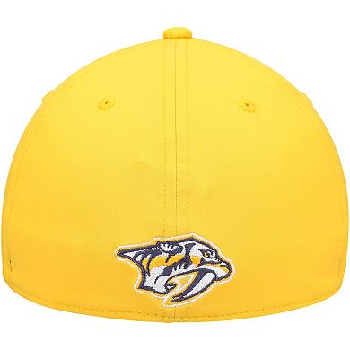 Men's adidas Gold Nashville Predators 2021 Locker Room AEROREADY Flex Hat