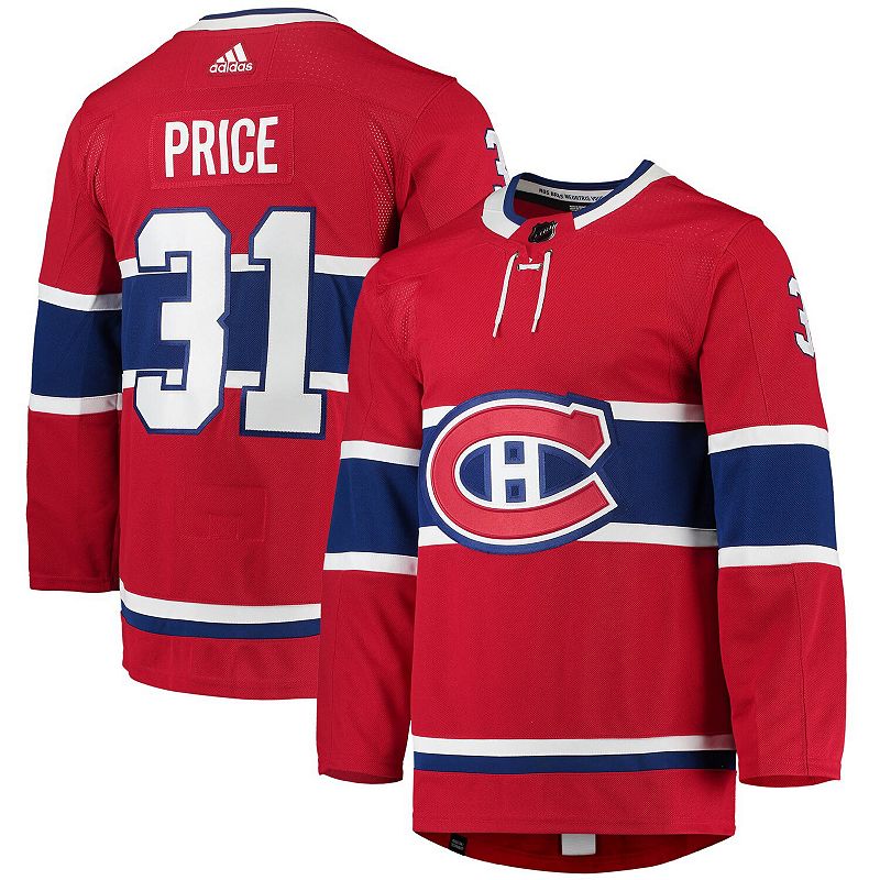 Mens adidas Carey Price Red Montreal Canadiens Home Primegreen Authentic P