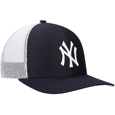 Men's '47 Navy/White New York Yankees Primary Logo Trucker Snapback Hat