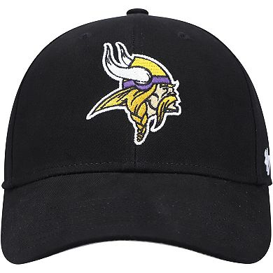 Youth '47 Black Minnesota Vikings Secondary MVP Adjustable Hat