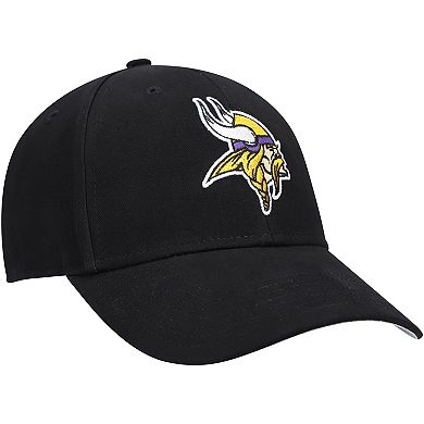 Youth '47 Black Minnesota Vikings Secondary MVP Adjustable Hat