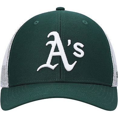 Men's '47 Green/White Oakland Athletics Primary Logo Trucker Snapback Hat