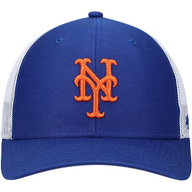 Men's '47 Royal/White New York Mets Primary Logo Trucker Snapback Hat