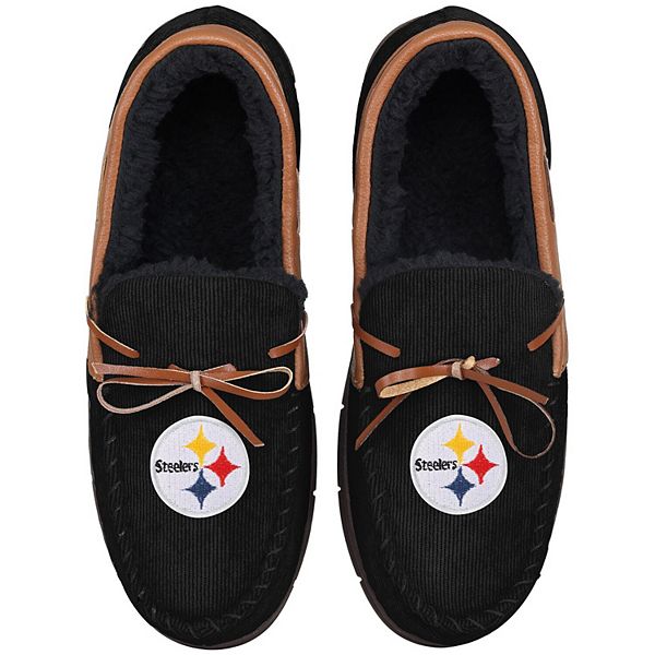 PITTSBURGH STEELERS MEN'S MOCCASIN SLIPPERS