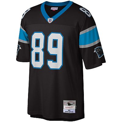 Men s Mitchell Ness Steve Smith Black Carolina Panthers Legacy Replica Jersey