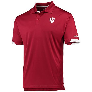 Men's Colosseum Crimson Indiana Hoosiers Santry Lightweight Polo